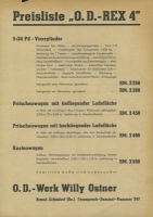 OD Rex 4pricelist 1930s