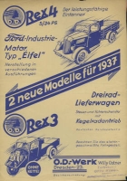 OD Rex 3 and 4 brochure 1937