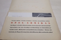 Preview: Opel Admiral Prospekt-Mappe ca. 1937