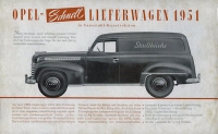 Opel Schnell-Lieferwagen Prospekt 1951