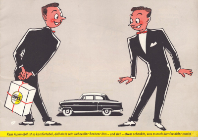 Opel Zubehör Prospekt ca. 1954