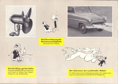 Preview: Opel Zubehör Prospekt ca. 1954