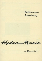 Opel Kapitän Hydra-Matic brochure 1961