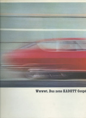 Opel Kadett B Coupé Prospekt 11.1965