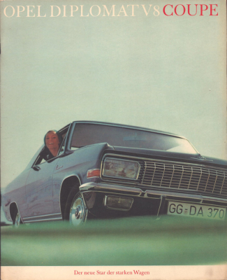 Opel Dipolmat V8 Coupé Prospekt 8.1965