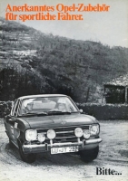 Opel Accessories for sporty drivers brochure 5.1969