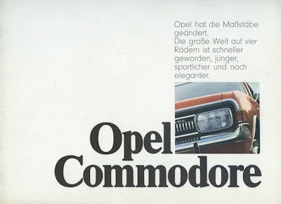 Opel Commodore Prospekt 9.1969