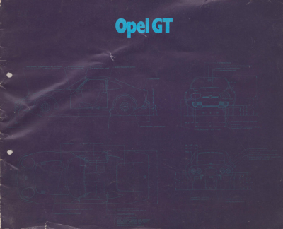 Opel GT Prospekt 1.1971