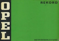 Opel Rekord D Bedienungsanleitung 12.1972