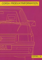 Opel Corsa Produktinformation 4.1985