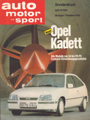 Opel Kadett E Test 1984/85