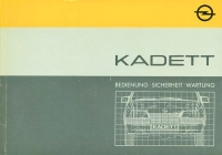 Opel Kadett E Bedienungsanleitung 12.1984