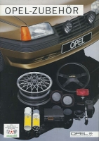Opel Zubehör Prospekt Accessories 3.1986