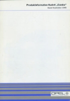 Opel Kadett E Combo Produktinformation 9.1985