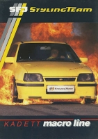 Opel SFJ Kadett E Macro Line brochure ca. 1990