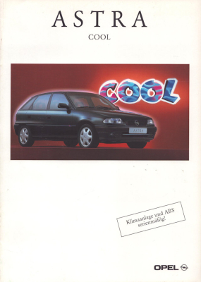 Opel Astra Cool Prospekt 1.1997