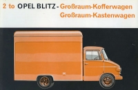 Opel Blitz Koffer / Kastenwagen Prospekt 9.1963