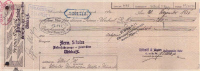 Otthoff & Wurm GmbH Volmarstein / Ruhr Wechsel 1936