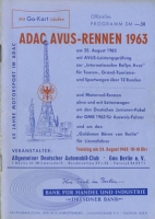 Programm AVUS ADAC 25.8.1963