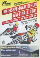 Programm 28. Berliner Eisspeedwayrennen 17./18.3.2001