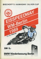 Programm 16. Berliner Eisspeedwayrennen 11./12.2.1989