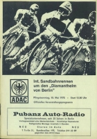 Programm Berlin-Mariendorf Sandbahnrennen 18.5.1975