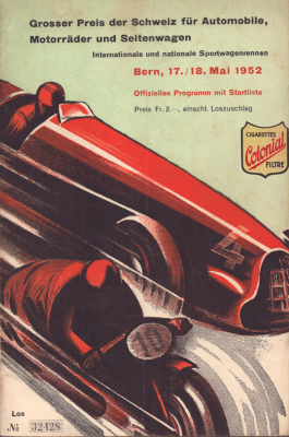 Programm Bern 17./ 18.5.1952