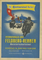 Programm Freiburg Feldbergrennen 14.6.1953