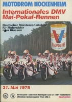 Program Hockenheimring 21.5.1978