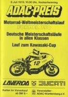 Program Hockenheimring 9.7.1978