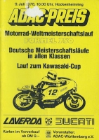 Program Hockenheimring 9.7.1978