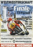 Program Hockenheimring 29.9.1985