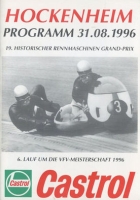 Programm Hockenheimring 31.8.1996