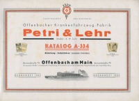Preview: Petri & Lehr Katalog Nr. 334 ca. 1934