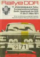 Program Rallye DDR 1971