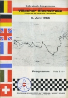 Programm Bergrennen Villacher Alpenstraße 5.6.1966