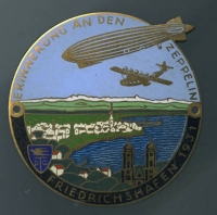 Badge Erinnerung an den Zeppelin - Friedrichshafen 1931