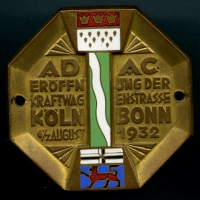 Badge Eröffnung Kraftwagenstraße Köln-Bonn 6.8.1932