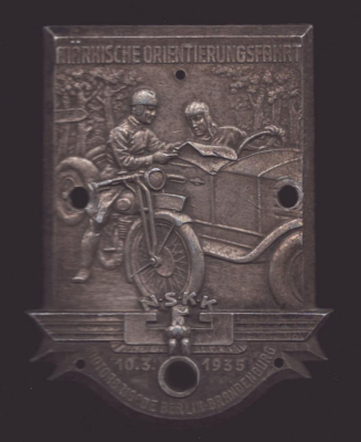 Plakette Märkische Orientierungsfahrt 10.3.1935
