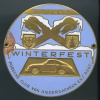 Badge Porsche Niedersachsen Winterfest 1966