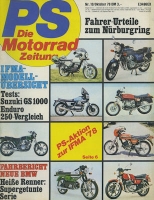 PS Die Motorradzeitung 1978 Heft 10