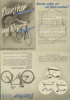 Panther Fahrrad Programm 1930er Jahre
