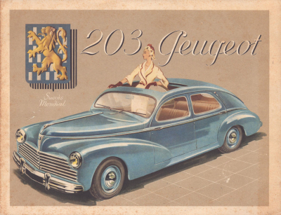 Peugeot 203 Prospekt 1952 f