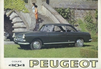 Preview: Peugeot 404 Coupé + Cabriolet Prospekt ca. 1965