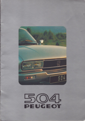 Peugeot 504 Coupé + Cabriolet Prospekt 1980