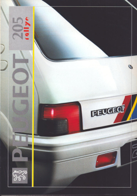 Peugeot 205 Rallye Prospekt 5.1991
