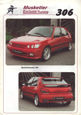 Peugeot 306 Musketier Tuning Prospekt ca. 1994