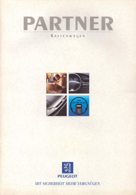 Peugeot Partner Prospekt 9.1997