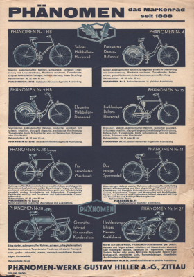Phänomen Fahrrad Prospekt 5.1936