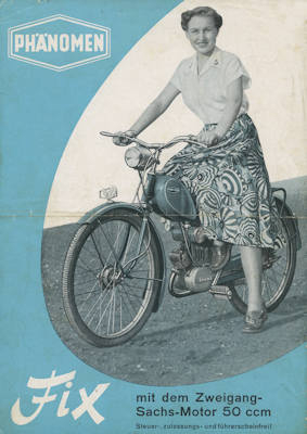 Phänomen Fix 50 ccm Prospekt 1950er Jahre